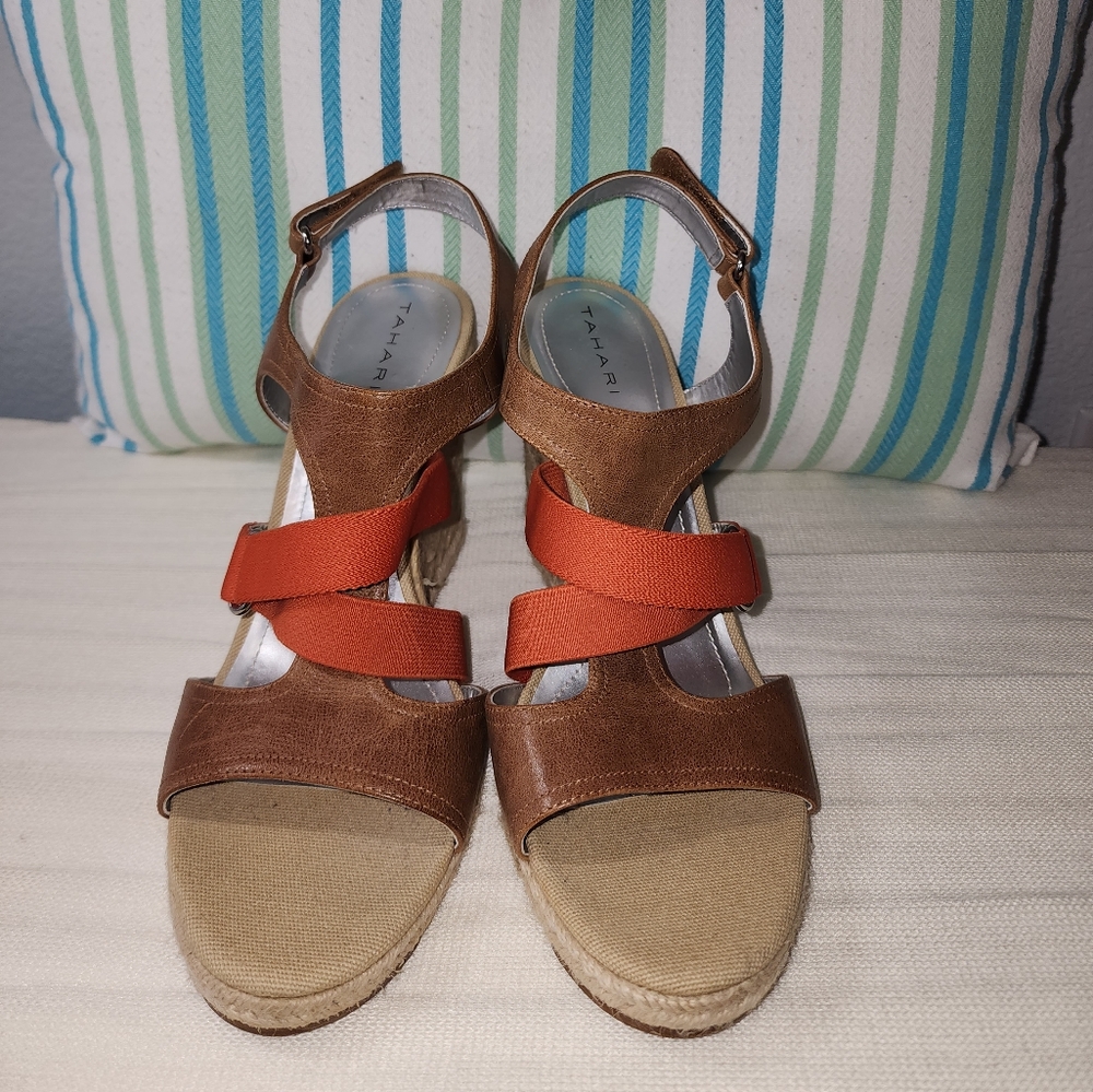Tahari Waverly Wedge Espradille Sandals